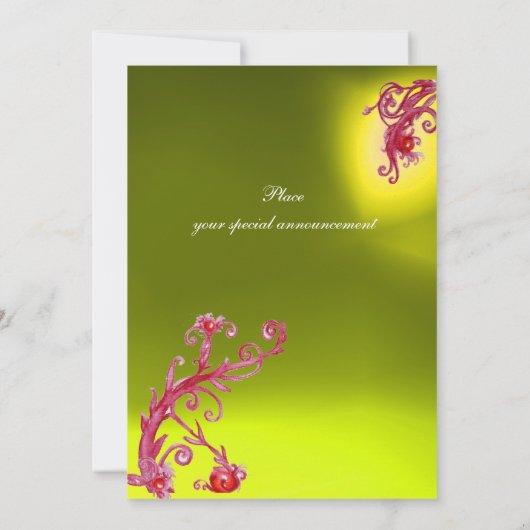 ギニー女王 招待状 (裏面)