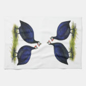 ギニー王室の紫色ペア キッチンタオル (横)