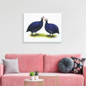 ギニー王室の紫色ペア キャンバスプリント (インサイチュ (リビング))