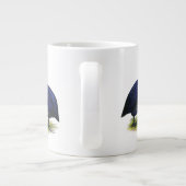 ギニー王室の紫色ペア ジャンボコーヒーマグカップ (裏面)