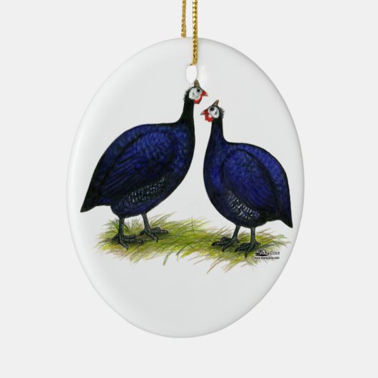 ギニー王室の紫色ペア セラミックオーナメント (右)