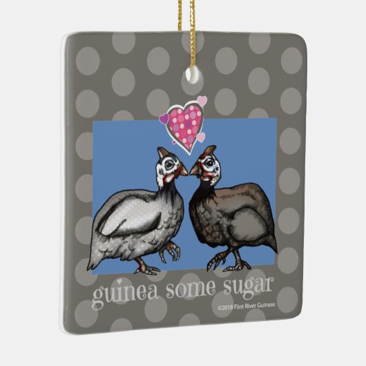 ギニー砂糖の水玉模様の陶磁器のオーナメント セラミックオーナメント (右)