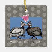 ギニー砂糖の水玉模様の陶磁器のオーナメント セラミックオーナメント (正面)