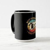 ギニ最高のアピグパパエバおもしろいーギニアピグダディ マグカップ (正面左)