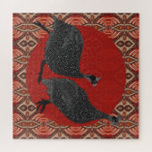 ギニ素朴ア鳥歩く ジグソーパズル (横)