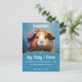 ギニ鮮やかンピグパーティー/イベント インビテーションポストカード (スタンド正面)