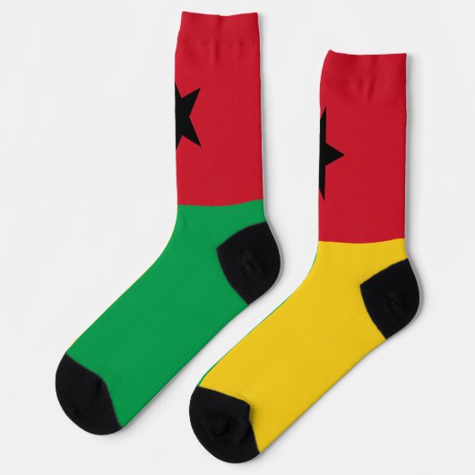 ギネアビサウの国旗 ソックス (左)