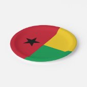 ギネアビサウの国旗 ペーパープレート (アングル)