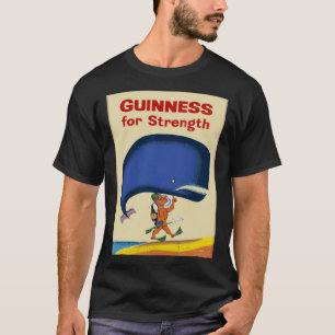 ギネスを飲みながら鯨を起こす Tシャツ