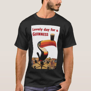 ギネスヴィンテージ広告のラブリーデークラシック Tシャツ
