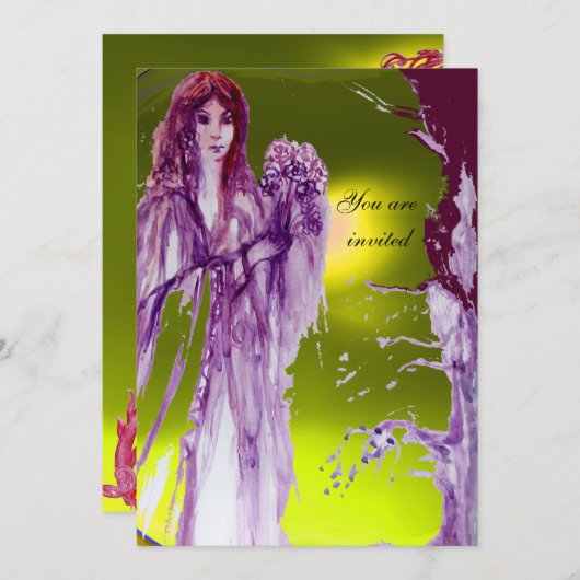 ギネヴィア女王 招待状 (正面/裏面)