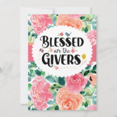 ギバー賛美に感謝の意を カード (正面)