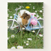 ギパーソナライズされたニーピグとバイク/写おもしろい真 ノートブック (裏面)