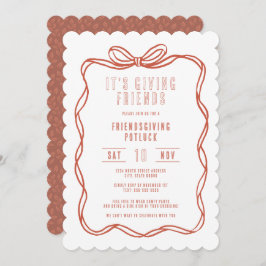 ギビング・フレンズ フレンズギビング コケット ボウ 招待状
