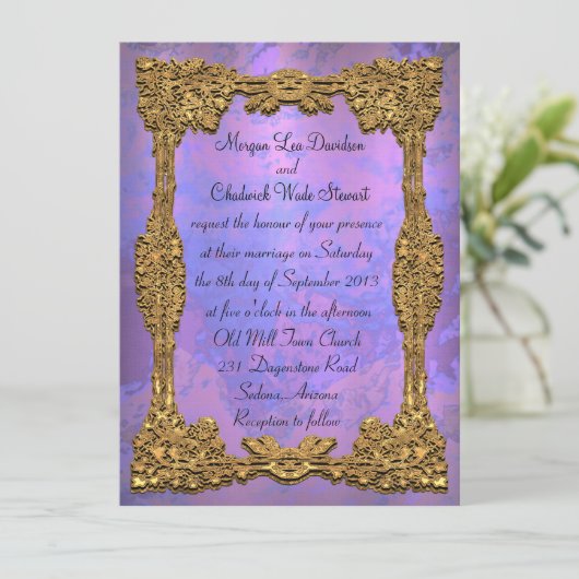 ギファラガラフォーマル結婚式招待状 招待状 (スタンド正面)