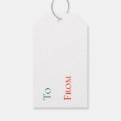 ギフタグ - モミの木のクリスマスツリーの喜び ギフトタグ (裏面)