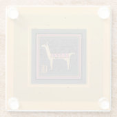 ギフテお洒落ブルラマ ガラスコースター (裏面)