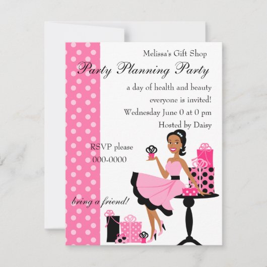 ギフティングテーブル 招待状 (正面)