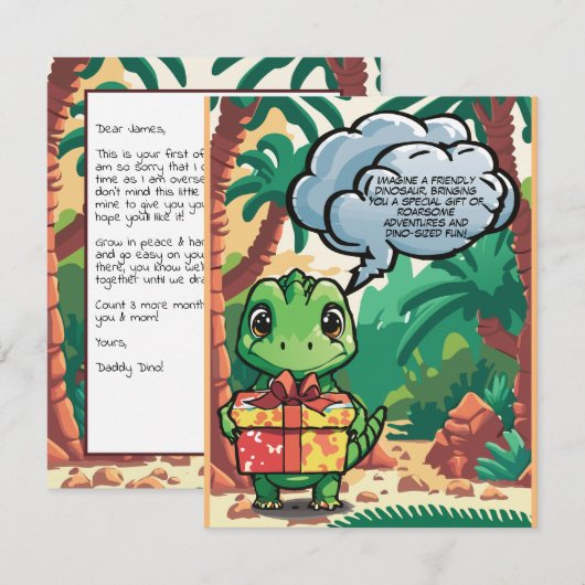 ギフティング恐竜ベビー (正面/裏面)
