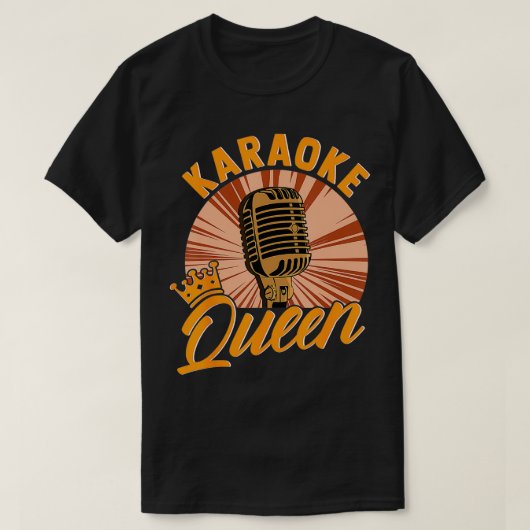 ギフトおもしろいに合わせて歌うカラオケ歌 Tシャツ (デザイン正面)