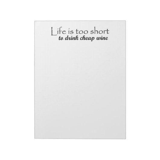 ギフトおもしろいアイディアギフトワイン引用文大きなノートパッド ノートパッド (回転)