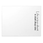 ギフトおもしろいアイディアギフトワイン引用文大きなノートパッド ノートパッド (正面)