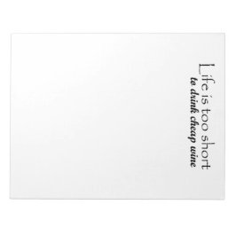 ギフトおもしろいアイディアギフトワイン引用文大きなノートパッド ノートパッド