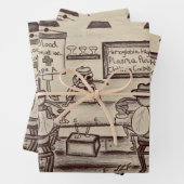 ギフトおもしろい包装紙 ラッピングペーパーシート (インサイチュ)