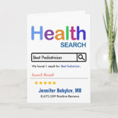 ギフトおもしろい最高の小児科医 サンキューカード (正面)