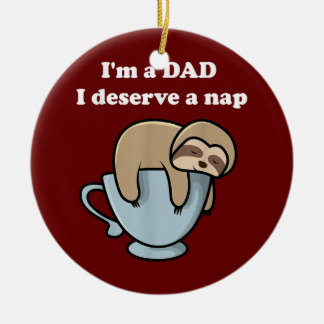 ギフトおもしろい父の日男性へ私はパパである セラミックオーナメント