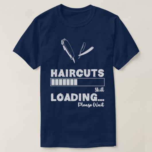 ギフトおもしろい用ヘアカットデザイン1 1 Tシャツ (デザイン正面)