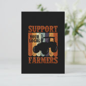 ギフトおもしろい農家チキンファーム山羊農業ギフト サンキューカード (スタンド正面)