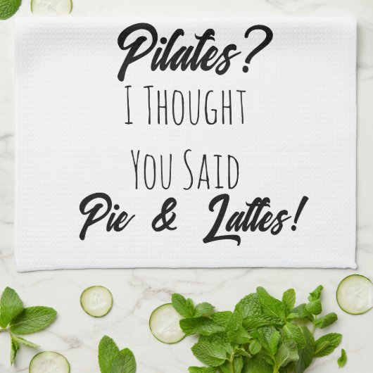 ギフトおもしろい,ピラティス,コーヒー,友人ギフト キッチンタオル (折り畳み)