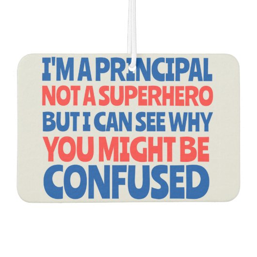 ギフトおもしろい「私は魔術師ではなく校長だ… カーエアーフレッシュナー (正面)