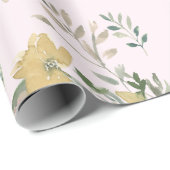 ギフトかわいらし畑の花ピンク ラッピングペーパー (ロールコーナー)