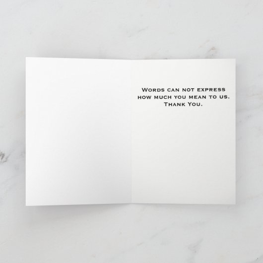 ギフトがあるとき、それを…共有して下さい サンキューカード (内部)