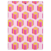 ギフトが付いている背景 クリップボード (裏面)