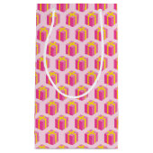 ギフトが付いている背景 スモールペーパーバッグ (正面)