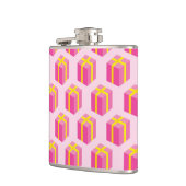 ギフトが付いている背景 フラスク (左)