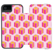 ギフトが付いている背景 INCIPIO iPhoneウォレットケース (フォリオ Open)