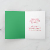 ギフトすてきと縁どのクリスマスをホリー シーズンカード (内部)