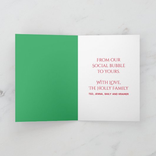 ギフトすてきと縁どのクリスマスをホリー シーズンカード (内部)