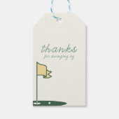 ギフトでスイングしてくれてありがとうラベル ギフトタグ (正面)