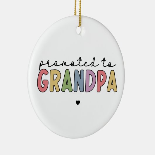 ギフトとしておじいちゃんニューおじいちゃんに昇進 セラミックオーナメント (右)