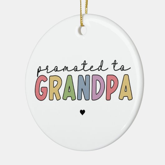 ギフトとしておじいちゃんニューおじいちゃんに昇進 セラミックオーナメント (左)