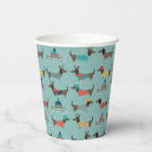 ギフトとそりパターン付きホリデーダックスシャンド 紙コップ (裏面)