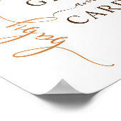 ギフトとカードサインクマ気球ベビーシャワー ポスター (角)