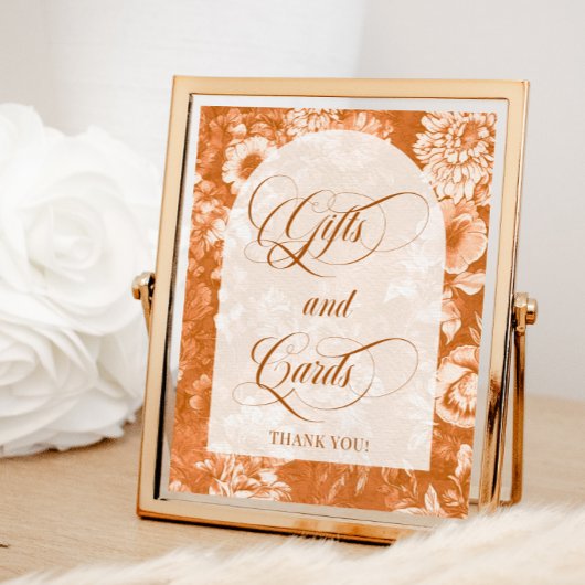 ギフトとカードテラコッタのサイン ポスター