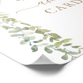 ギフトとカードピンクバルーンガールベビーシャワーポスト ポスター (角)