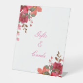 ギフトとカード歓迎ブライダルシャワー 台座サイン (正面)
